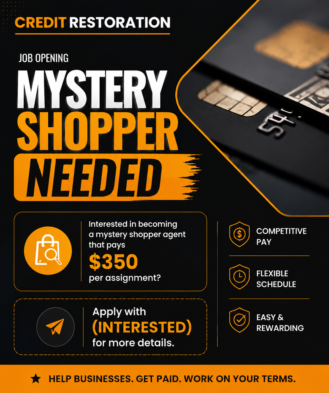 Mystery Shopper Needed
